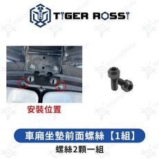 S7 S7R 鈦合金螺絲 鐵板牙螺絲 黑色, 詳見包裝, 13_車廂坐墊前面螺絲【1組】