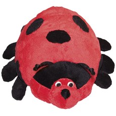 patchworkpet 豆莢料斗狗縫製玩具35.6厘米, 1個, 瓢蟲