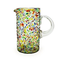 BAMBECO 再造五彩斑點握把玻璃杯, 1個, 混色