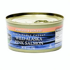 Wild Planet 阿拉斯加粉紅鮭魚罐頭, 1個, 170克