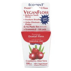 ECODENT 優質素食牙線 蔓越莓蘆薈, 1個, 1件