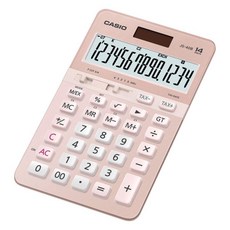 CASIO 卡西歐 14位元計算機 JS-40B, 1個, 粉色