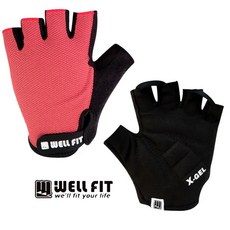 WELL FIT 威飛客 X-GEL防震透氣自行車手套 半指手套, 寶藍色