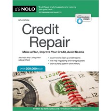 (英文圖書) Credit Repair: Make a Plan Improve Your Credit Avoid Scams 平裝版, NOLO, 英文