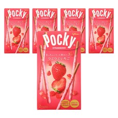 glico 格力高 Pocky 百奇 草莓粒粒可可棒 2包入, 5個