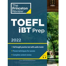 (英文圖書) Princeton Review TOEFL IBT Prep with Audio/Listening Tracks 2022: Practice Test + Audio + St... 平裝版, 英文