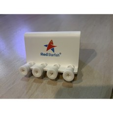 紅海星滴定管夾四頭海水魚缸滴定固定支架PU材質