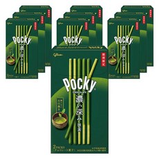 日式糖果日式零食日式百事可樂日式巧克力江崎格力高百奇黑抹茶口味X5盒, 10個