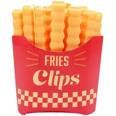 FRIES Clips 薯條造型食品封口夾, 薯條密封夾, 12個