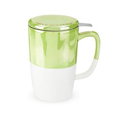 Pinky up Dilia 馬克杯 & 濾茶器 茶杯, 1個, 綠色