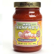 Mrs Renpros Mango Habanero Salsa 中等熱無麩質, 1個, 454克