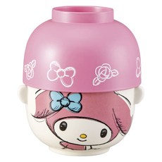 Sanrio 三麗鷗 湯碗+飯碗組 L, 1組, 湯碗+飯碗, 美樂蒂