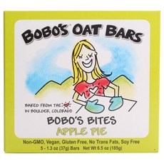 BOBO'S OAT BARS 燕麥棒 蘋果派口味 5入, 1個, 185克