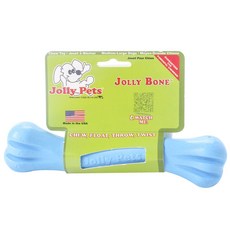 Jolly Pets 骨頭造型橡膠寵物玩具 S/M號, 1個, 藍色