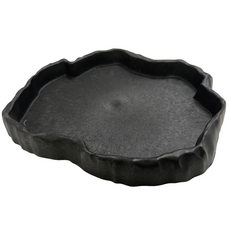 爬蟲食盤 灰色 S-XL號, 爬蟲食水盆 M號 21.5x17.5x2cm, 1個