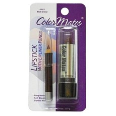 COLORMATES 唇膏與唇線筆組, 黑蘭花, 1個