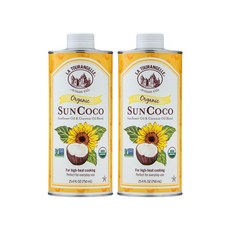 LA TOURANGELLE 向日葵油椰子混合油 素食無麩質, 2個, 750ml