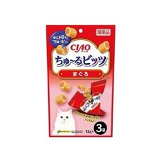 CIAO 啾嚕迷你肉泥夾心捲 貓咪零食 日本國產, 36g, 1個, CS-171 鮪魚