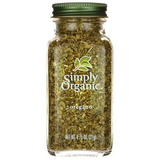 Simply Organic 奧勒岡葉, 1罐, 21g