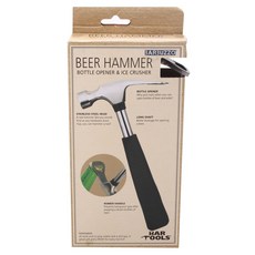 BARBUZZO 啤酒錘開瓶器和碎冰機多功能開瓶器, 1個, 混色