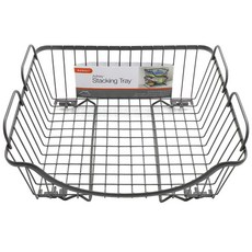 SPECTRUM Ashley堆疊式廚房儲物托盤, 灰色的