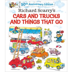 (英文圖書)Richard Scarry's Cars and Trucks and Things That Go: 50th Anniversary Edition 精裝版, Golden Books, 英文