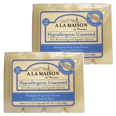 A LA MAISON 手部身體香皂 無香款, 8塊, 100g