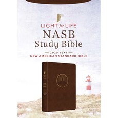 (英文圖書) Light for Life NASB Study Bible (Mahogany Lighthouse) Imitation Leather, Barbour Publishing, 英文, 仿皮