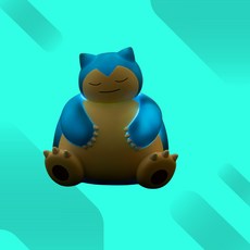 pokemon 皮卡丘睡姿公仔小夜燈 伊布造型 夜燈 桌燈 療癒擺飾 溫馨燈光, 卡比獸款送電池, 卡比獸款