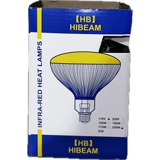 HIBEAM 紅外線保溫燈泡 250W E27 爬蟲類保暖燈 復健燈 烤燈, 110V, 1個