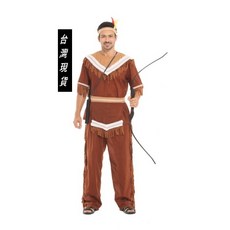 成人印地安酋長變裝服, 詳見包裝, 1個