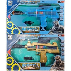 玩具先生 聲光振動衝鋒槍 電動玩具槍 聲光振動 兒童玩具, 隨機1顏色(加裝全新三顆電池)