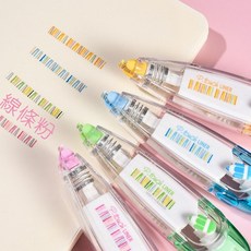 可愛繽紛花邊帶，手帳裝飾花邊立可帶，按壓花邊修正帶，照片/卡片/手帳DIY素材, 線條粉, 粉, 1個