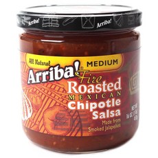 ARRIBA 火烤墨西哥辣椒莎莎中號, 1個, 453克