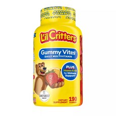 L'il Critters Vites日常綜合維生素軟糖, 190顆, 1罐
