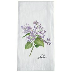 Sullivans 耀斑色毛巾淡紫色廚房十字架, 1個, 白色的