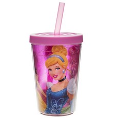 zak! designs 印花吸管杯 384ml, 1入, 迪士尼公主
