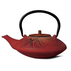 OLD DUTCH INTERNATIONAL 鑄鐵櫻花茶壺 1.1L, 紅色的