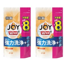 Joy 酵素強力洗淨+橙香洗碗機用洗碗粉 補充包, 2個, 930g
