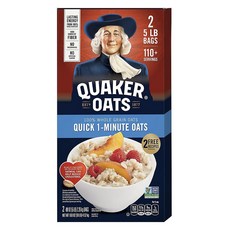 QUAKER 桂格 快煮1分鐘燕麥 2入組, 1個