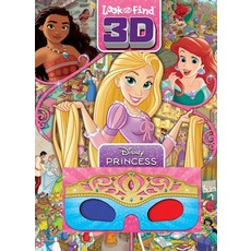 (英文圖書)Disney Princess: Look and Find 3D 精裝版, Pi Kids, 英文