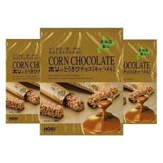 HoriConfectionery 玉米巧克力棒 焦糖口味 10條, 90g, 3個