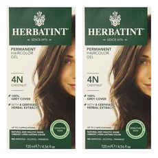 HERBATINT 持久染髮凝膠 135ml, 栗棕色, 2盒