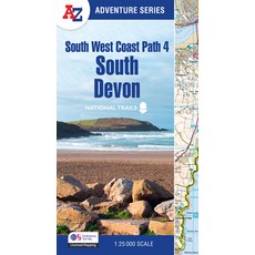 (英文圖書) South West Coast Path - South Devon: With Ordnance Survey Mapping 平裝版, Geographers' A-Z Map Compan..., 英文