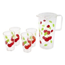 SUNNYLIFE Party Drinkware 冰箱水瓶 2件套, 櫻桃