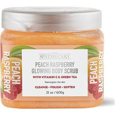 桃子覆盆莓亮澤身體磨砂膏, 1罐, 600g
