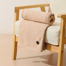 USB石墨烯恆溫電熱披肩/保暖毯, 雪松杏