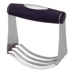 FOX RUN 附舒適握柄麵團攪拌器, 1個, 銀色