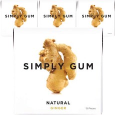 SIMPLY GUM 薑味口香糖, 4盒