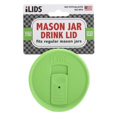 iLIDS 適合梅森罐飲料蓋常規, 草綠色, 1個